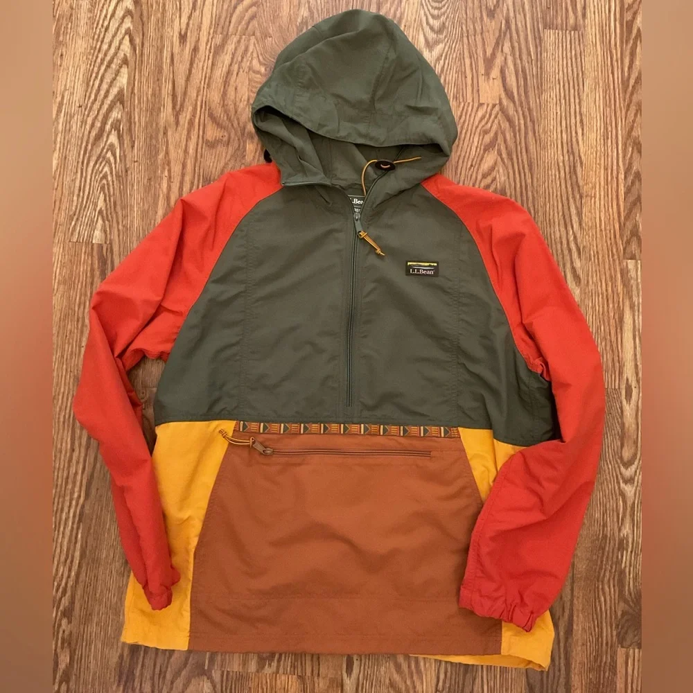 L.L. Bean Mountain Classic Multi-Color Hooded Anorak - Picture 5 of 16